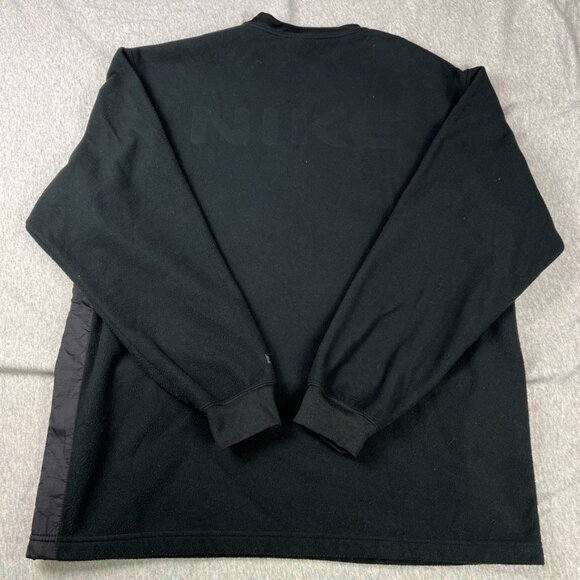 Vintage Y2K Nike Swoosh Fleece Embossed Logo Long Sleeve Sweater Size Medium - Picture 3 of 12